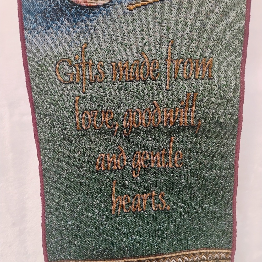 Tapestry Hanging Religious Wall Decor Angel Seasonal Holiday For Unto The King X - Picture 4 of 5